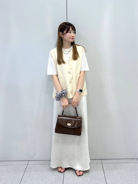 「アイテム（アクセサリー）」を使った、Chihiroさん（レディース・149cm）の夏コーディネート