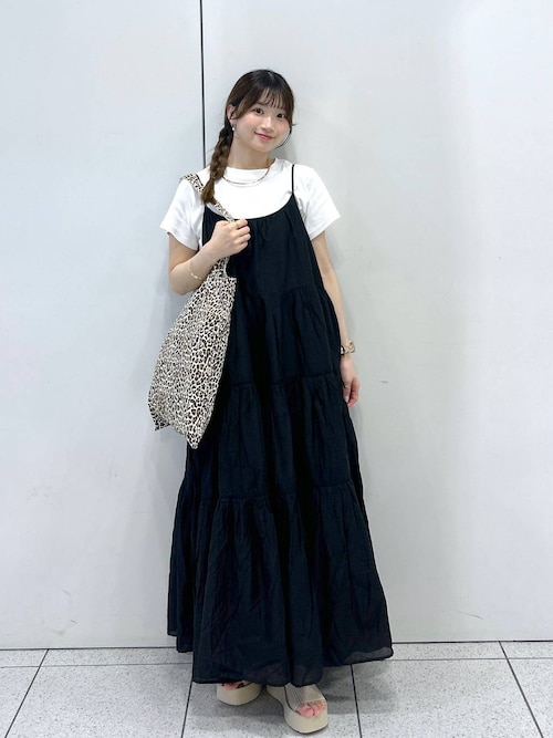 LOWRYS FARM コットンボイルキャミワンピース　ブルー LOWRYS FARM｜コットンボイルキャミワンピース | Rakuten