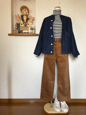 ぼうし と めがねさん（レディース・158cm）の冬コーディネート