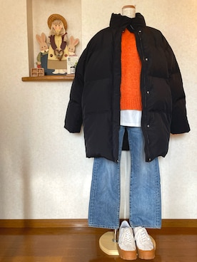 ぼうし と めがねさん（レディース・158cm）の冬コーディネート