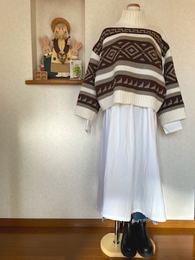 ぼうし と めがねさん（レディース・158cm）の冬コーディネート