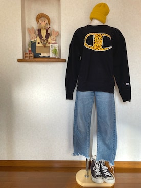 ぼうし と めがねさん（レディース・158cm）の冬コーディネート