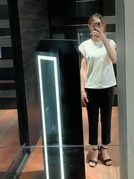 「theory（セオリー）のアイテム（パンツ）」を使った、nhkm さん（レディース・166cm）の夏コーディネート