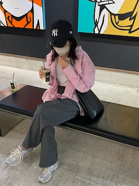 「CLANE（クラネ）のアイテム（ショルダーバッグ）」を使った、pinkyさん（レディース・150cm）の秋コーディネート