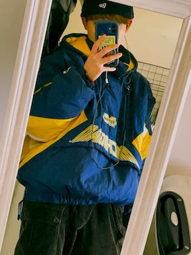 「STARTER（スターター）のアイテム（ジャケット/アウター）」を使った、ﾚﾝさん（メンズ・170cm）の秋コーディネート