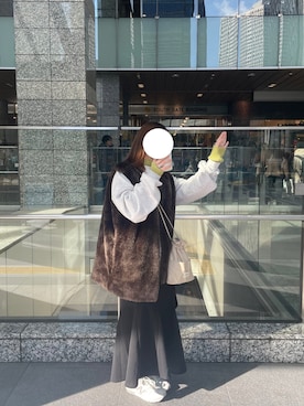 「LOWRYS FARM（ローリーズファーム）のアイテム（その他アウター）」を使った、めるさん（レディース・152cm）の冬コーディネート