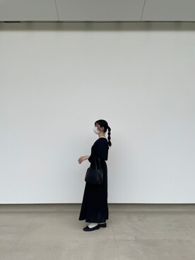 「ごきげんウィーク」｜「アイテム（バレエシューズ）」を使った、めるさん（レディース・152cm）の春コーディネート
