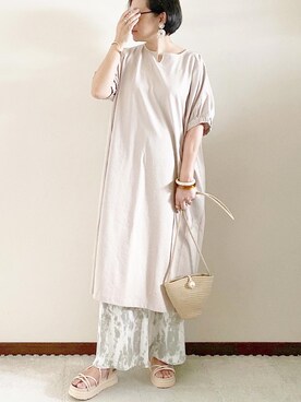 「eur3（エウルキューブ）のアイテム」を使った、naoさん（レディース・156cm）の夏コーディネート