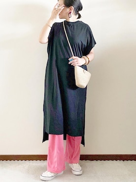 「REAL CUBE（リアルキューブ）のアイテム（アクセサリー）」を使った、naoさん（レディース・156cm）の夏コーディネート