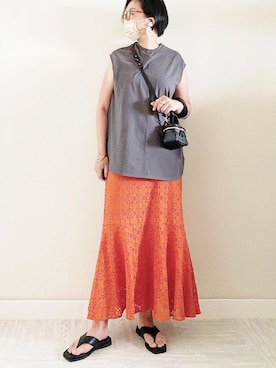 naoさん（レディース・156cm）の夏コーディネート