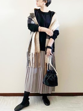 「me（ミイ）のアイテム」を使った、naoさん（レディース・156cm）の冬コーディネート