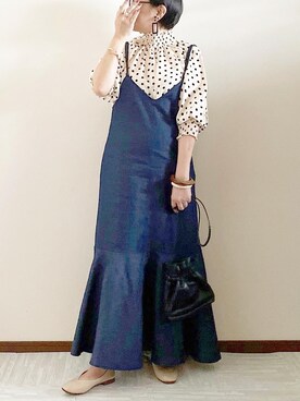 「REAL CUBE（リアルキューブ）のアイテム（アクセサリー）」を使った、naoさん（レディース・156cm）の夏コーディネート