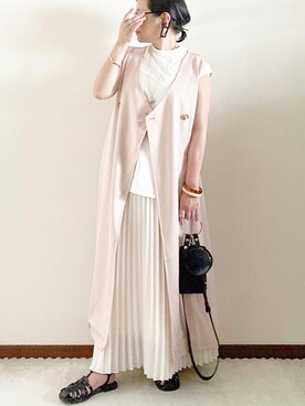 「REAL CUBE（リアルキューブ）のアイテム（アクセサリー）」を使った、naoさん（レディース・156cm）の夏コーディネート