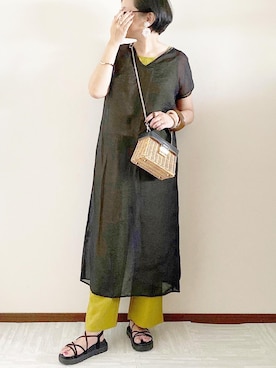 「sakishimatokyo（サキシマトーキョー）のアイテム（その他）」を使った、naoさん（レディース・156cm）の夏コーディネート
