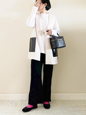 「SVEC（シュベック）のカンフーシューズ kung fu Shoes / ストラップパンプス（バレエシューズ）」を使った、naoさん（レディース・156cm）の春コーディネート