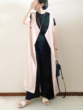 「sakishimatokyo（サキシマトーキョー）のアイテム（パンツ）」を使った、naoさん（レディース・156cm）の夏コーディネート