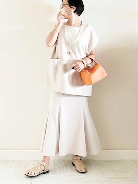 「JUICY ROCK（ジューシーロック）のアイテム」を使った、naoさん（レディース・156cm）の夏コーディネート