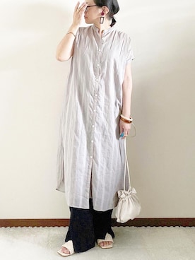 「REAL CUBE（リアルキューブ）のアイテム（アクセサリー）」を使った、naoさん（レディース・156cm）の夏コーディネート