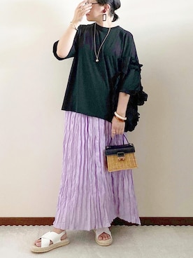 「REAL CUBE（リアルキューブ）のアイテム（アクセサリー）」を使った、naoさん（レディース・156cm）の夏コーディネート