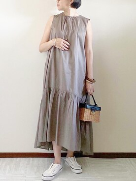 「petitcro（プティクロ）のアイテム」を使った、naoさん（レディース・156cm）の夏コーディネート