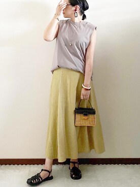 「REAL CUBE（リアルキューブ）のアイテム（アクセサリー）」を使った、naoさん（レディース・156cm）の夏コーディネート