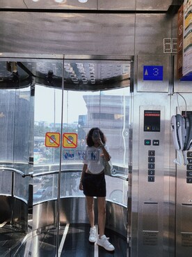 「Li-Ning（リーニン）のアイテム」を使った、hiulamさん（レディース・163cm）の秋コーディネート