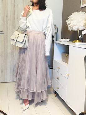 「DIANA（ダイアナ）のアイテム」を使った、Riekoさん（レディース・148cm）の春コーディネート