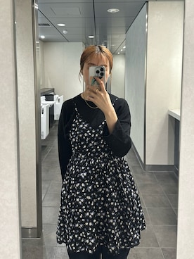 「小花柄」｜motomiさん（レディース・163cm）の夏コーディネート