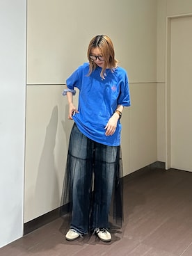 「ブルーコーデ」｜motomiさん（レディース・163cm）の夏コーディネート