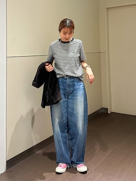 「Lee（リー）のアイテム」を使った、motomiさん（レディース・163cm）の夏コーディネート