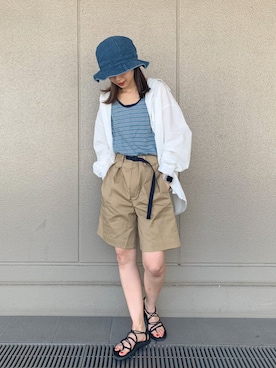 「MILLER（ミラー）のアイテム」を使った、motomiさん（レディース・163cm）の春コーディネート