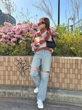 「MUHET（ミュエータ）のアイテム」を使った、motomiさん（レディース・163cm）の春コーディネート