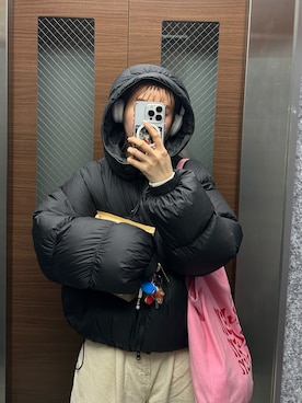 「Lee（リー）の【101 101周年記念特別モデル】TUCK RIDERSPANTS デニムパンツ セットアップ可（デニムパンツ、ホワイト系）」を使った、motomiさん（レディース・163cm）の春コーディネート