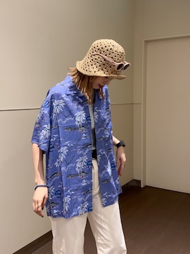 「Lee（リー）のアイテム」を使った、motomiさん（レディース・163cm）の夏コーディネート