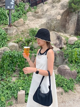 「coca（coca）（コカ）のアイテム（タンクトップ）」を使った、motomiさん（レディース・163cm）の秋コーディネート