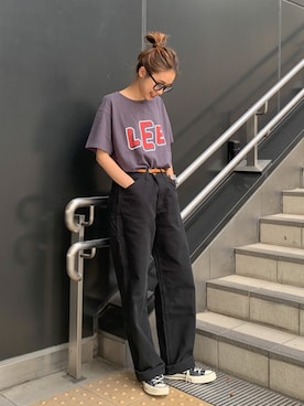 「タックイン」｜motomiさん（レディース・163cm）の夏コーディネート