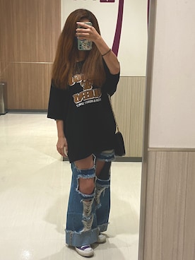 「FIG&VIPER（フィグアンドバイパー）のアイテム（パンツ）」を使った、ANNAさん（レディース・152cm）の夏コーディネート
