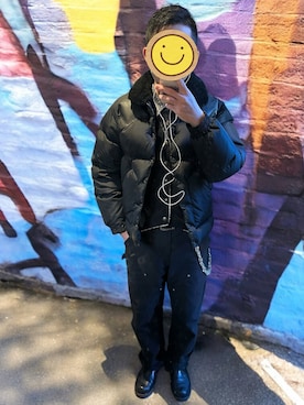 「アイテム（ベスト）」を使った、ワン🐶太郎 さん（メンズ・170cm）の冬コーディネート