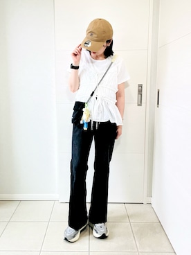「tiptop（ティップトップ）のアイテム」を使った、❁⃘asa❁⃘さん（レディース・150cm）の夏コーディネート