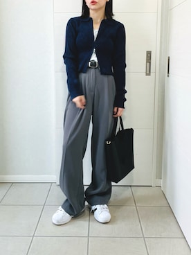 「アイテム（カーディガン/ボレロ）」を使った、❁⃘asa❁⃘さん（レディース・150cm）の秋コーディネート
