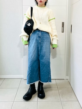 「アイテム（スカート）」を使った、❁⃘asa❁⃘さん（レディース・150cm）の秋コーディネート