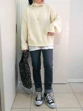 「グレーパンツ」｜「アイテム（その他）」を使った、❁⃘asa❁⃘さん（レディース・150cm）の秋コーディネート