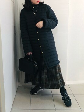 「Traditional Weatherwear」｜「アイテム（ダウンジャケット/コート）」を使った、❁⃘asa❁⃘さん（レディース・150cm）の冬コーディネート