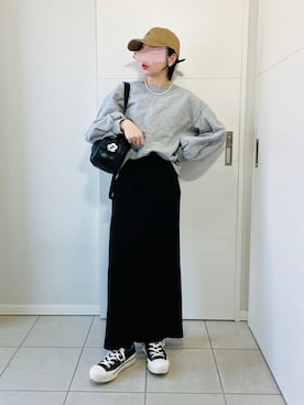 「アイテム（キャップ）」を使った、❁⃘asa❁⃘さん（レディース・150cm）の秋コーディネート