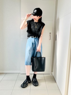 「アイテム（トートバッグ）」を使った、❁⃘asa❁⃘さん（レディース・150cm）の夏コーディネート
