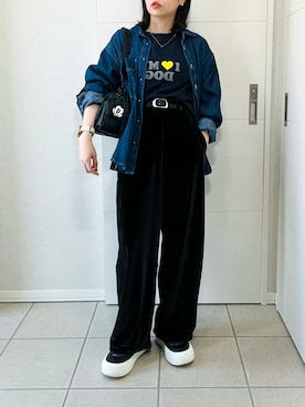 「ミッキー」｜❁⃘asa❁⃘さん（レディース・150cm）の秋コーディネート