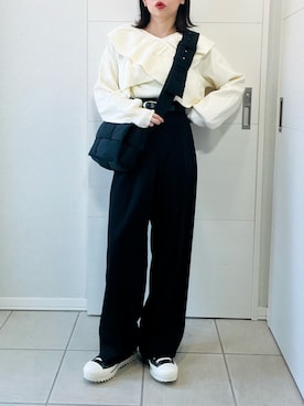 「アイテム（パンツ）」を使った、❁⃘asa❁⃘さん（レディース・150cm）の秋コーディネート