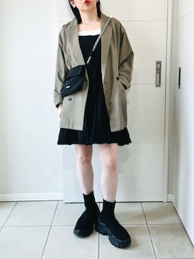 「tiptop（ティップトップ）のアイテム（ワンピース/ドレス）」を使った、❁⃘asa❁⃘さん（レディース・150cm）の春コーディネート