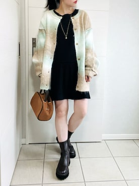 「グラデーションニット」｜「アイテム（その他）」を使った、❁⃘asa❁⃘さん（レディース・150cm）の秋コーディネート