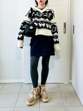 「Heather（ヘザー）のアイテム」を使った、❁⃘asa❁⃘さん（レディース・150cm）の冬コーディネート